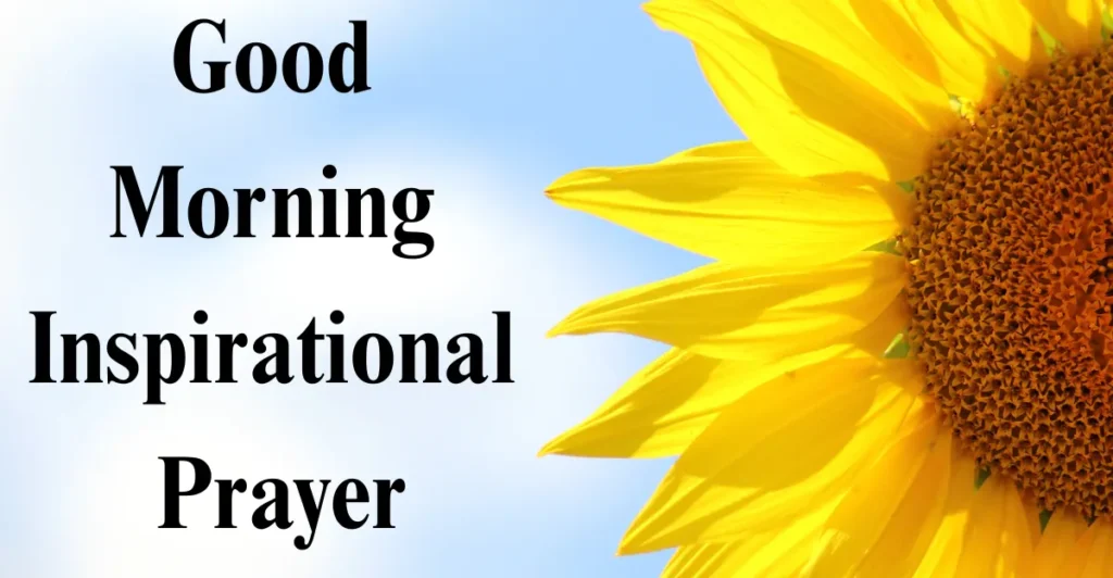 Good Morning Inspirational Prayer