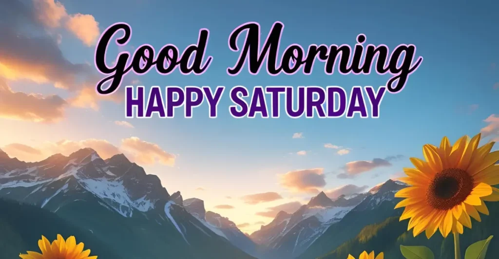 Good morning Happy Saturday
