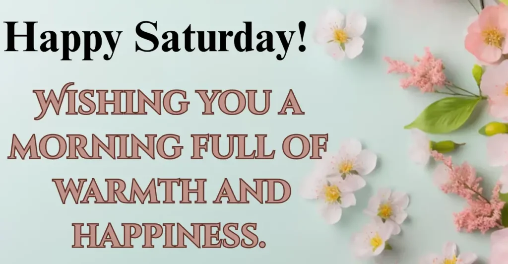 Happy Saturday!