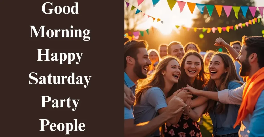 Good morning happy Saturday party people