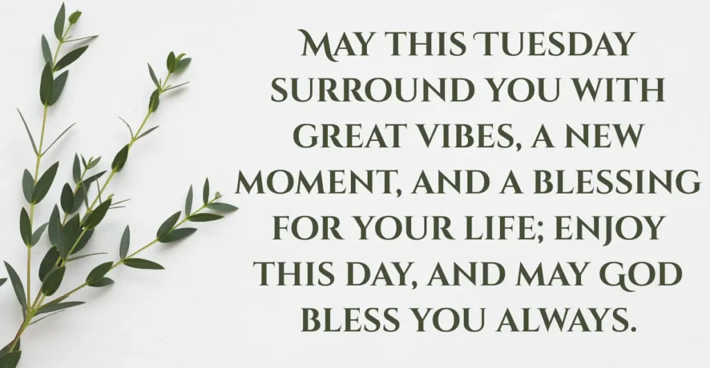 Positive Tuesday Blessings