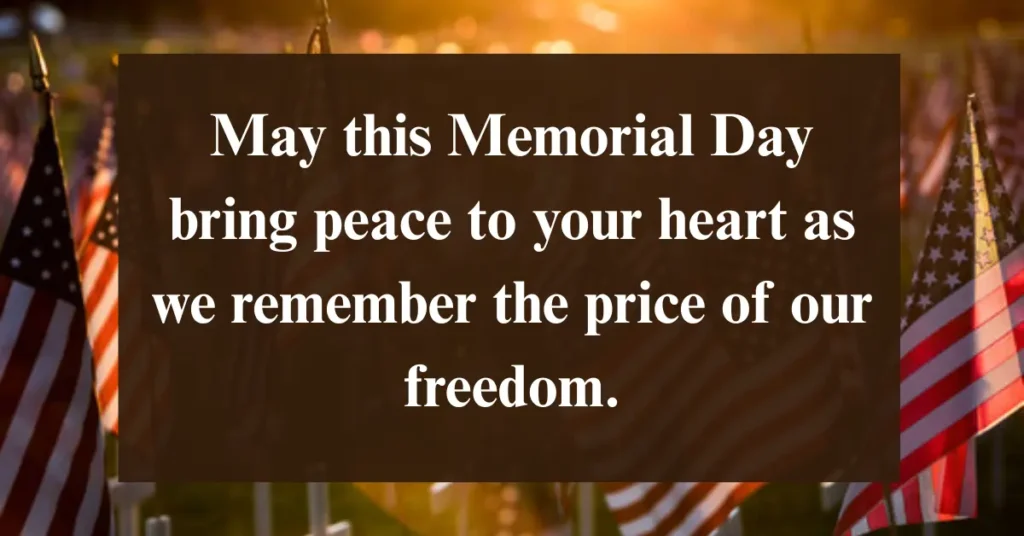 Beautiful Memorial Day wishes to everyone: