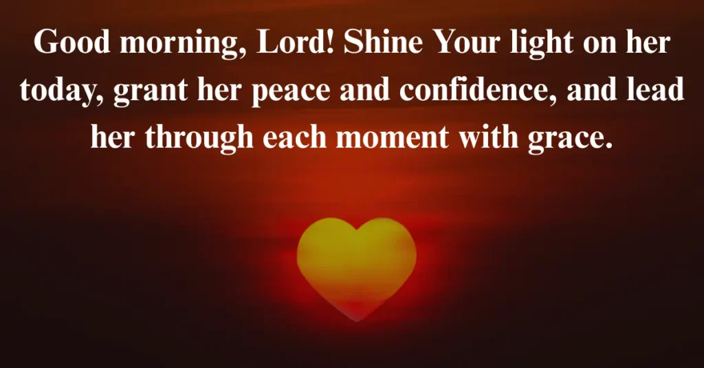 Good Morning Prayers for her