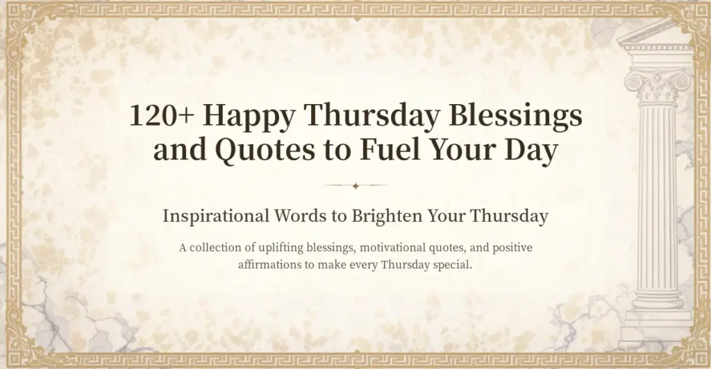120+ Happy Thursday Blessings and Quotes to Fuel Your Day