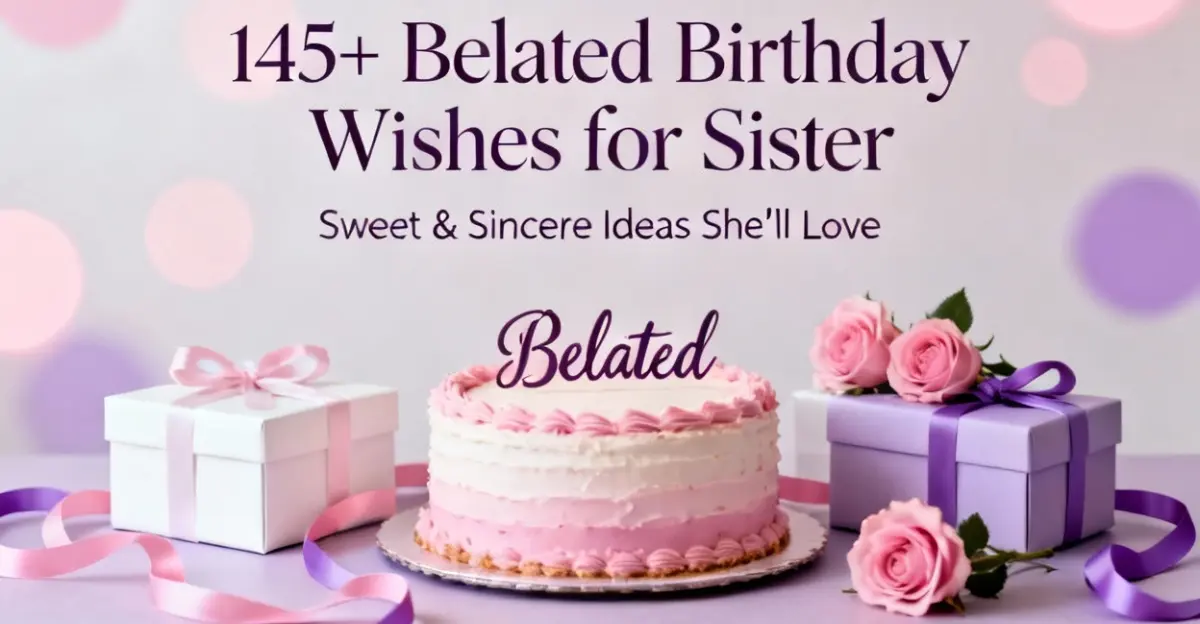 145+ Belated Birthday Wishes for Sister – Sweet & Sincere Ideas She’ll Love