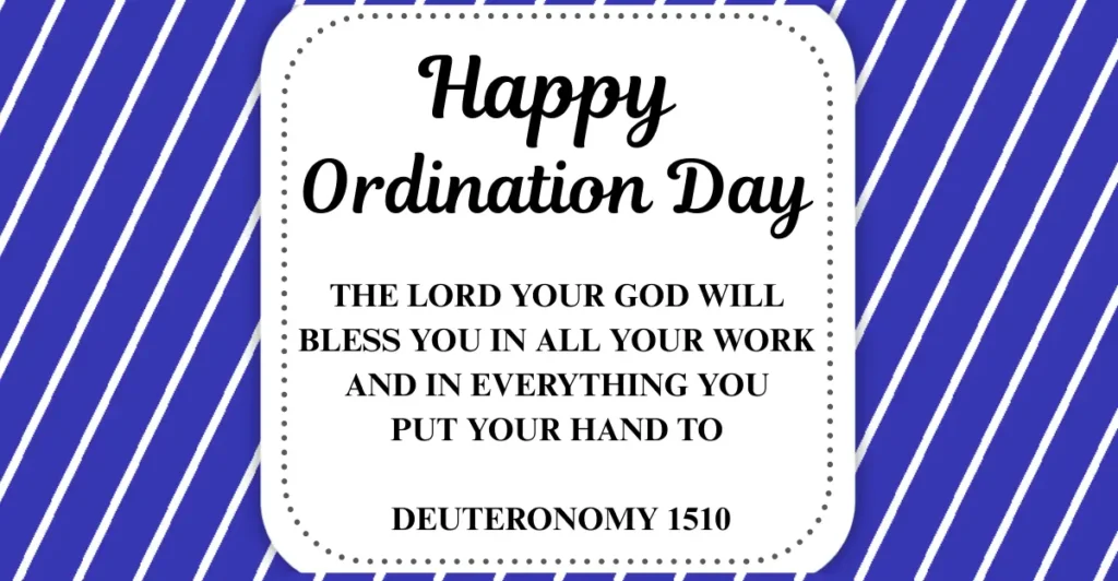 Congratulatory Happy Ordination Day Wishes Quotes For Priest, Pastor and Deacon