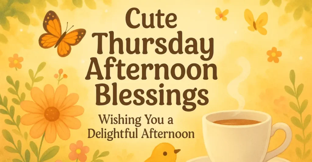 Cute Thursday Afternoon Blessings