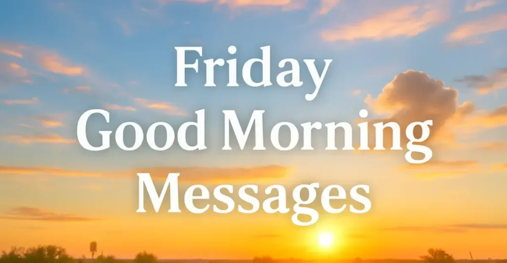 Friday Good Morning Messages