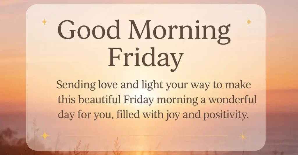Good Morning Friday Images