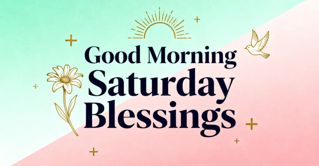 Good Morning Saturday Blessings: Images and Greetings