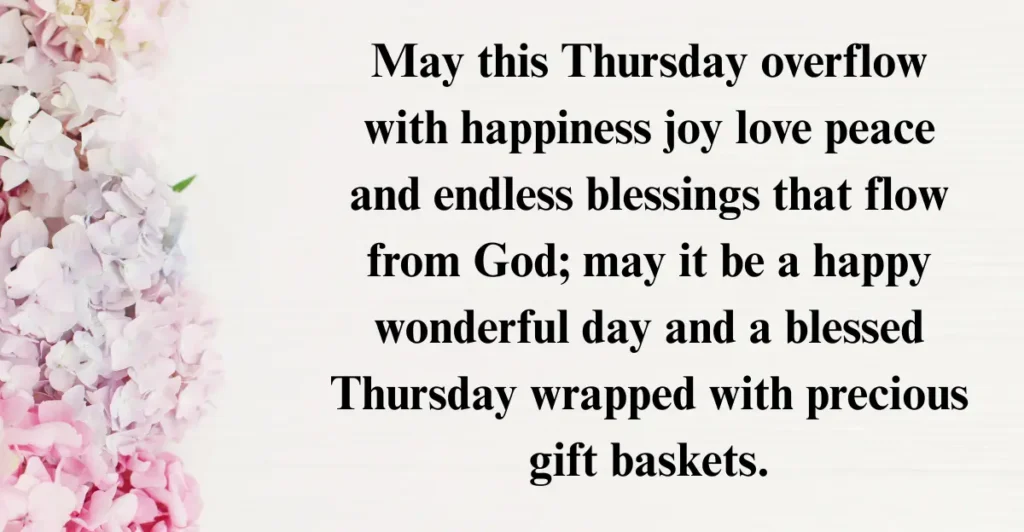 Happy Thursday Blessings