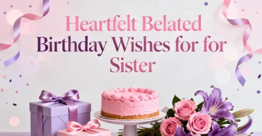 Heartfelt Belated Birthday Wishes for Sister