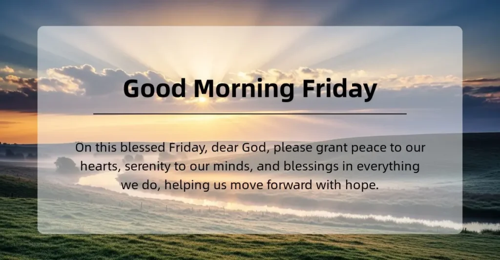 Friday Prayers and Blessings