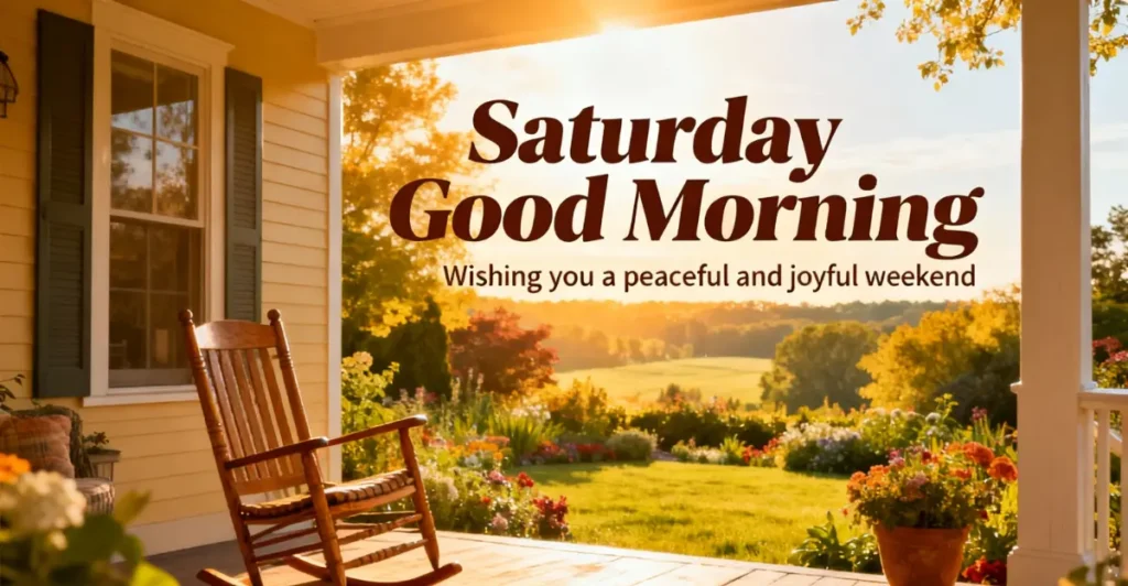 Saturday Good Morning Images