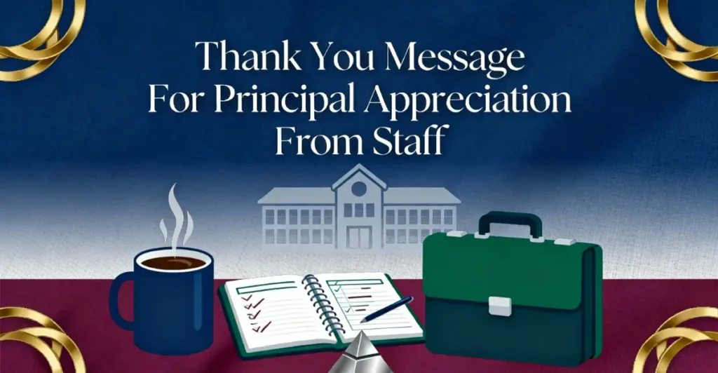 Thank You Message For Principal Appreciation From Staff