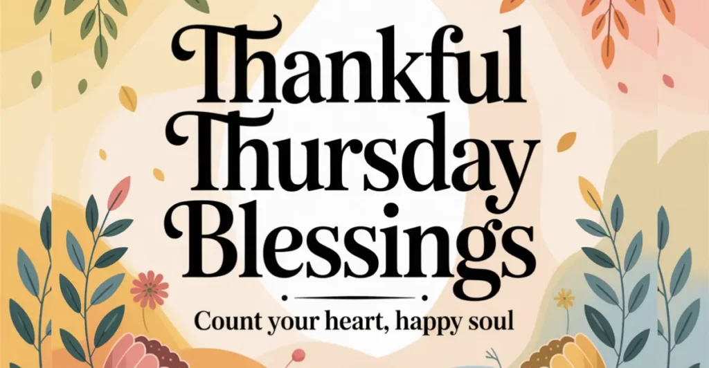Thankful Thursday Blessings