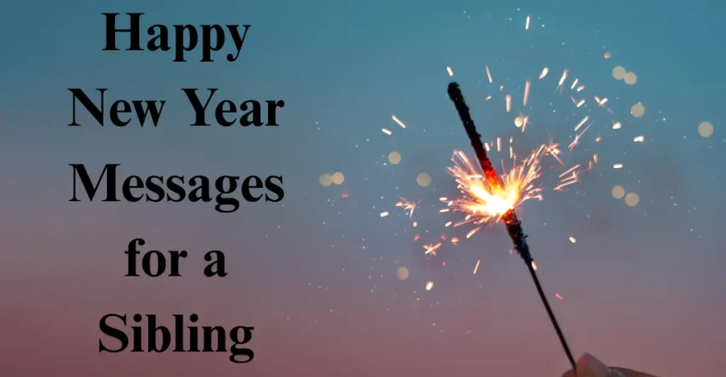 Happy New Year Messages for a Sibling