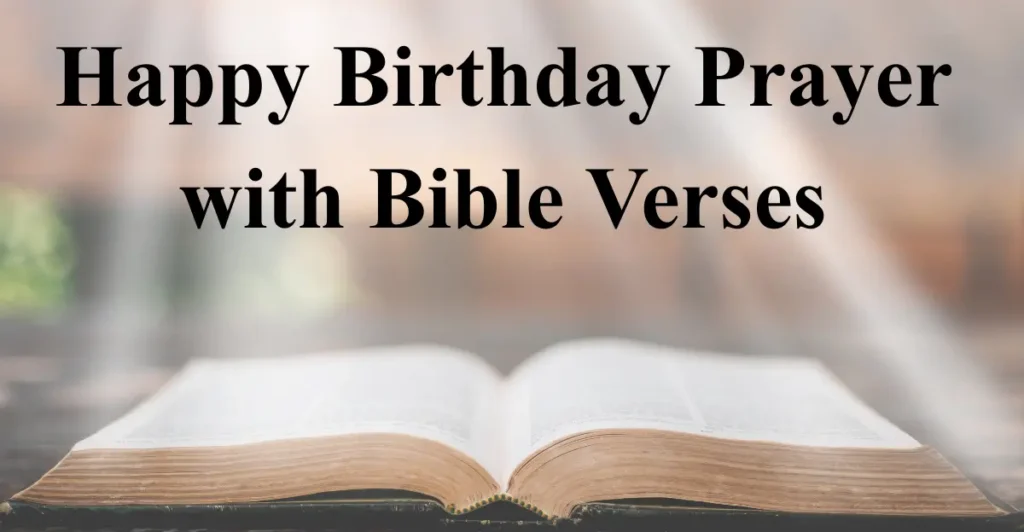 Happy Birthday Prayer with Bible Verses