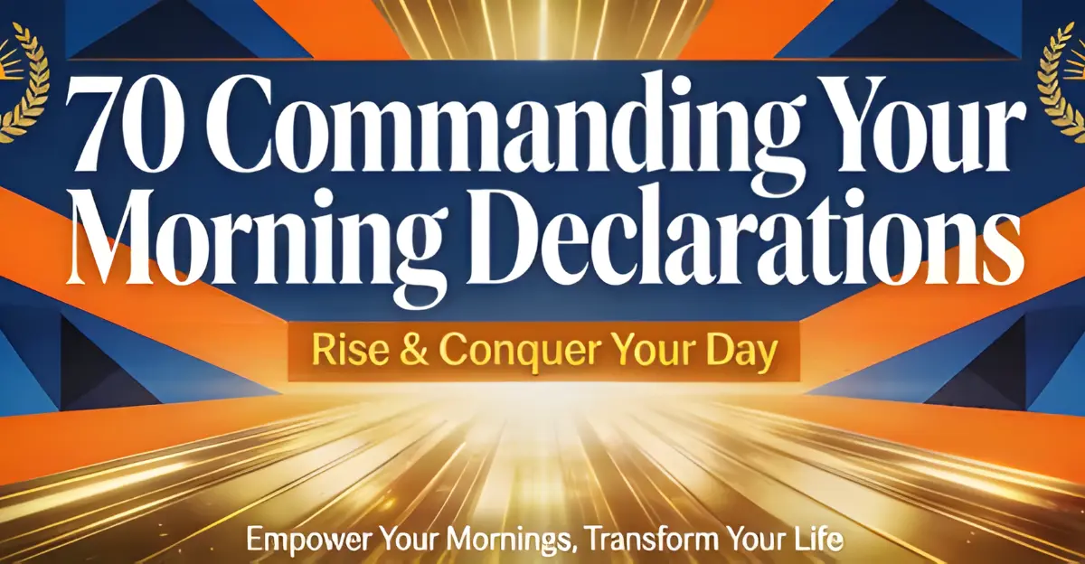 70 Commanding Your Morning Declarations
