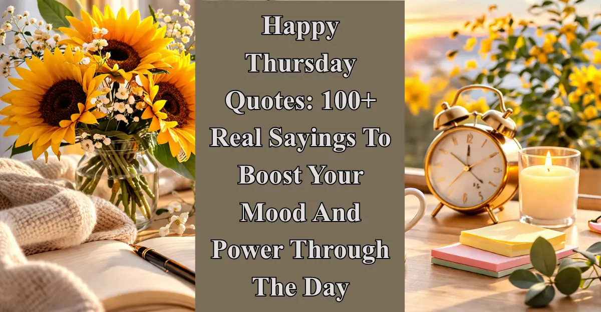 Happy Thursday Quotes: 100+ Real Sayings To Boost Your Mood And Power Through The Day