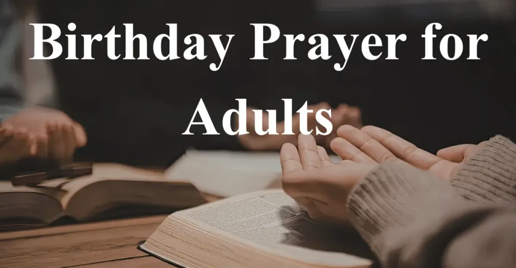 Birthday Prayer for Adults