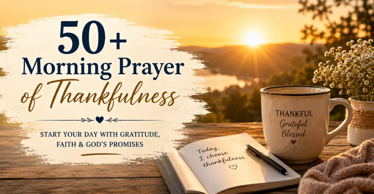 50+ Morning Prayer of Thankfulness