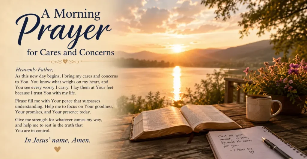 A Morning Prayer for Cares and Concerns