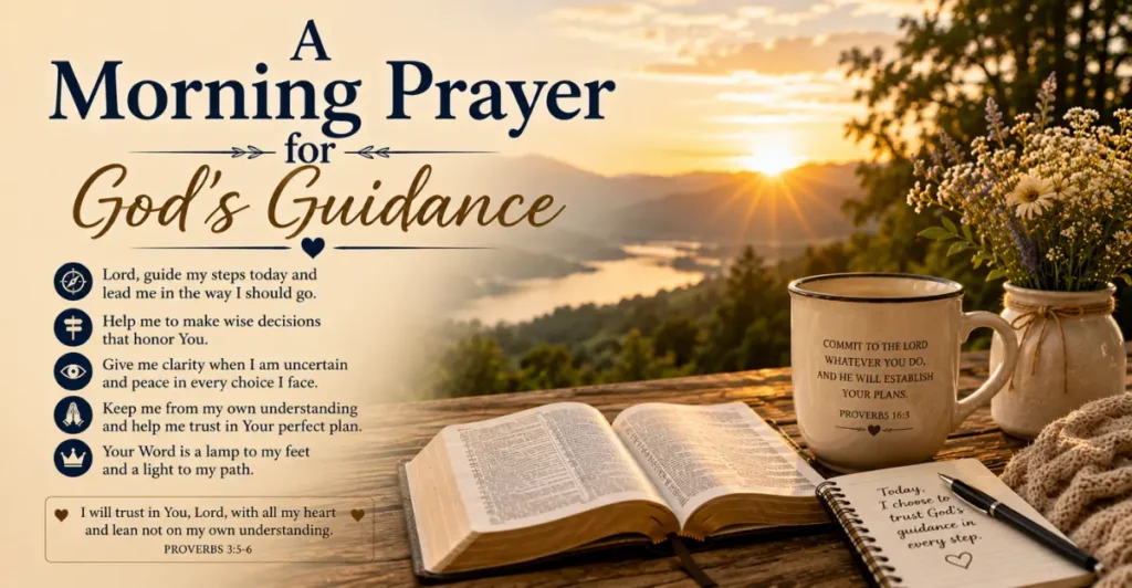 A Morning Prayer for God's Guidance
