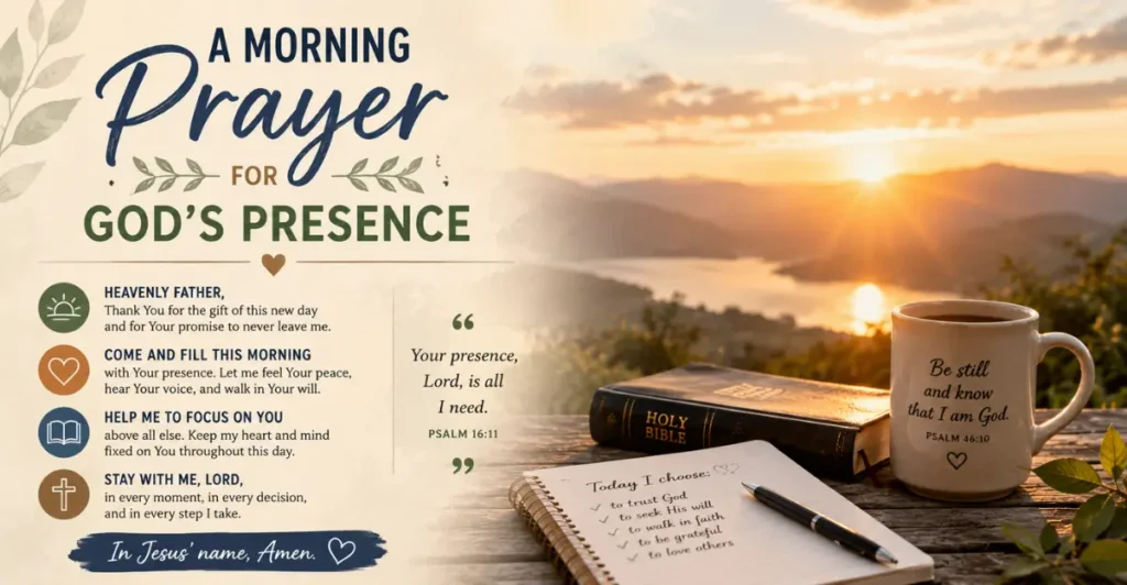 A Morning Prayer for God's Presence