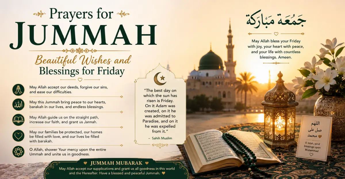 Prayers for Jummah Beautiful Wishes and Blessings for Friday