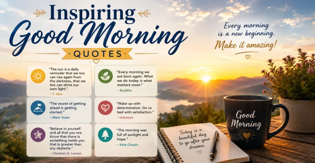 Inspiring Good Morning Quotes