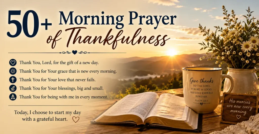 Morning Prayer of Thankfulness
