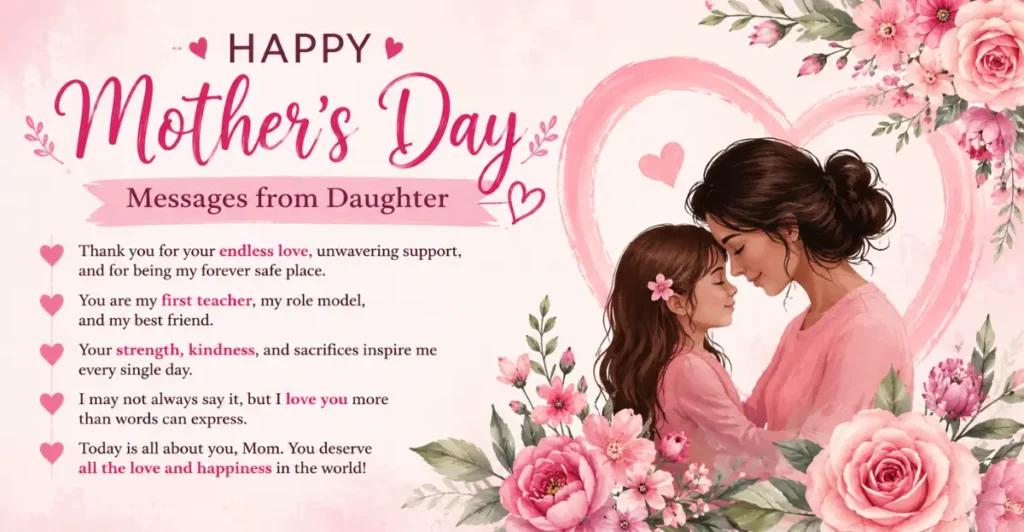 Mother's Day Messages from Daughter