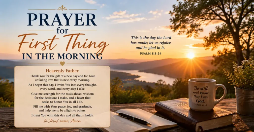 Prayer for First Thing in the Morning