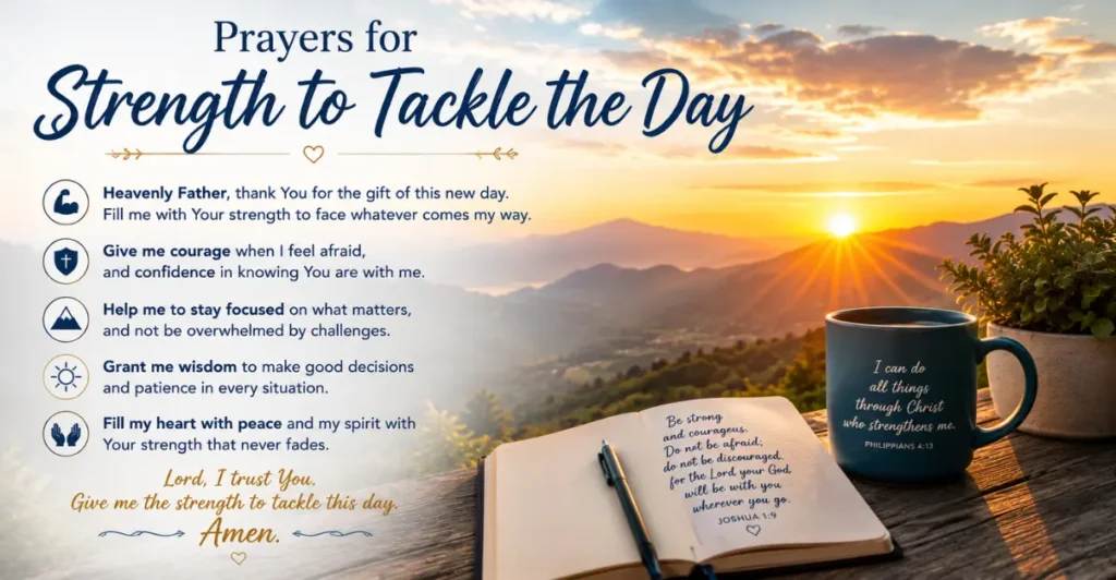 Prayers for Strength to Tackle the Day