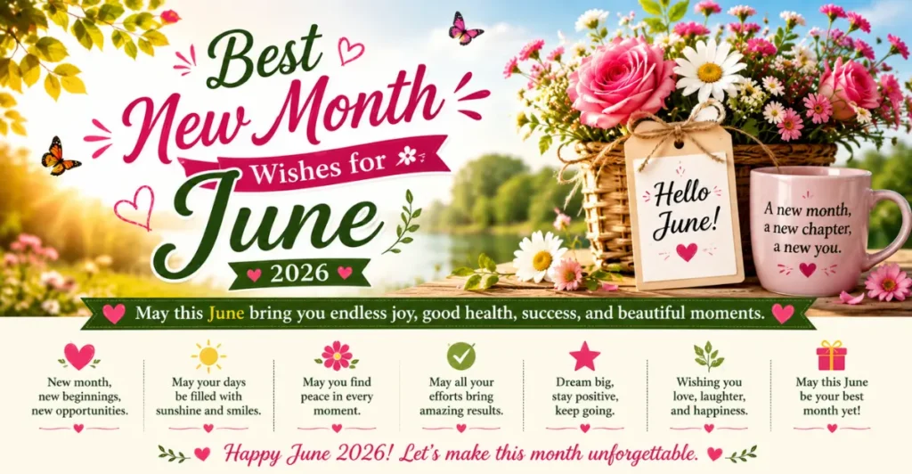 Best New Month Wishes for June 2026