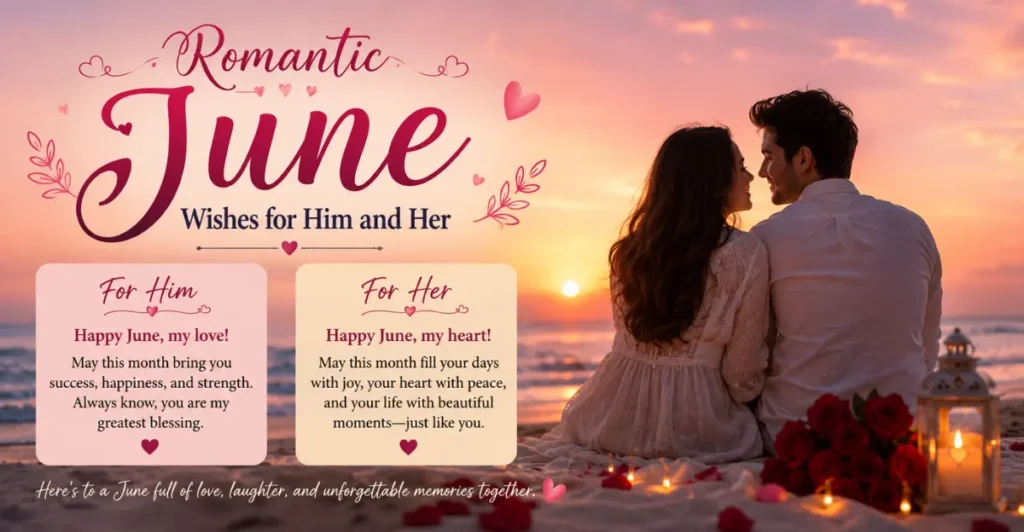 Romantic June Wishes for Him and Her